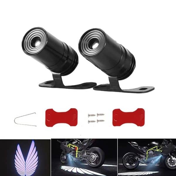 Bluetooth Control Angel Wing Light Multicolor For All Bikes And Car Un 3