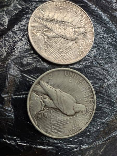 Peace Dollar (1922 - 1923) Rare Coin Silver ( chandi ) 1