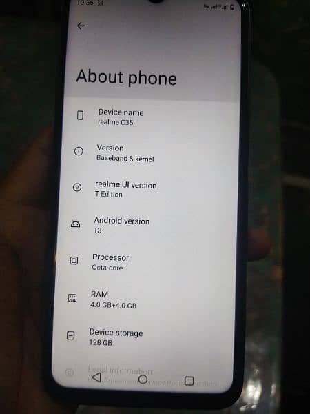 realme c35,4+4/128, genuine condition,box and charger bhi hen 1