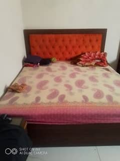 Double bed with mattress and Dressing Table 0