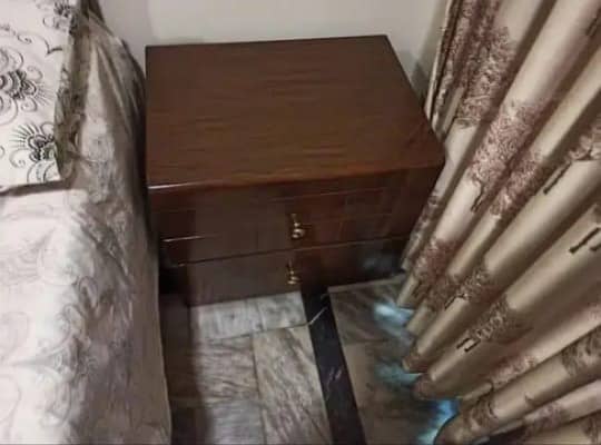 Bed set/ Wooden Bed set / Double bed with side tables / Dressing 5