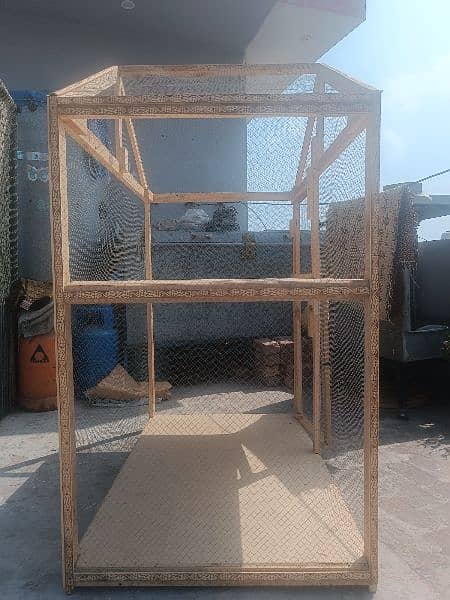 Hen and birds cage 1