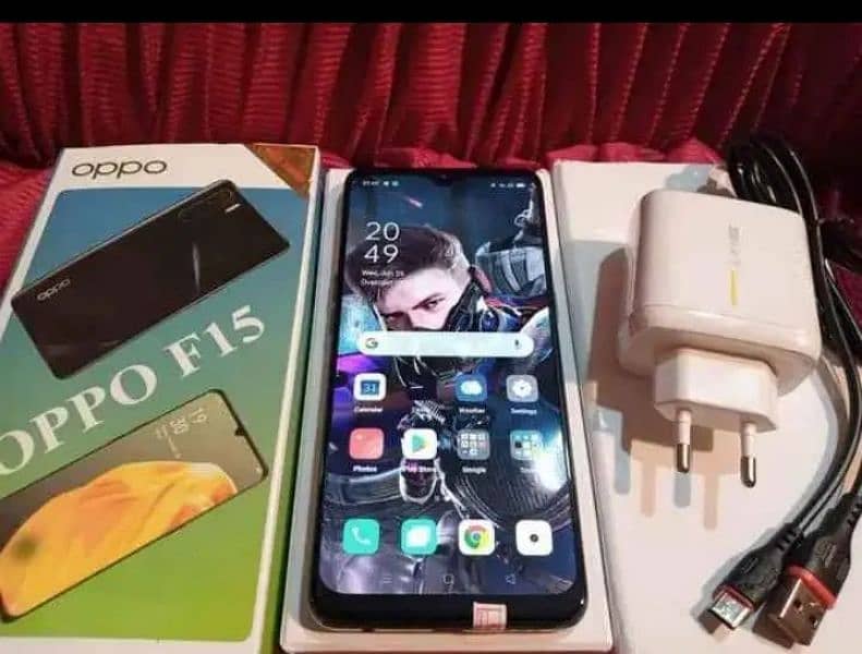 oppo F15 8/256 lush condition box and charger available 2