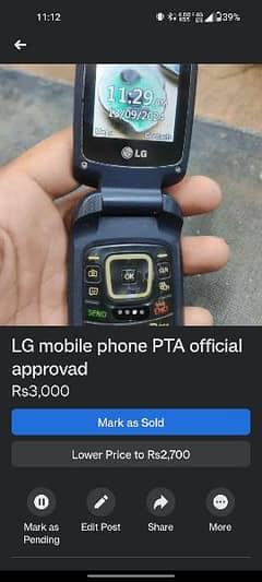 LG mobile phone PTA official approvad