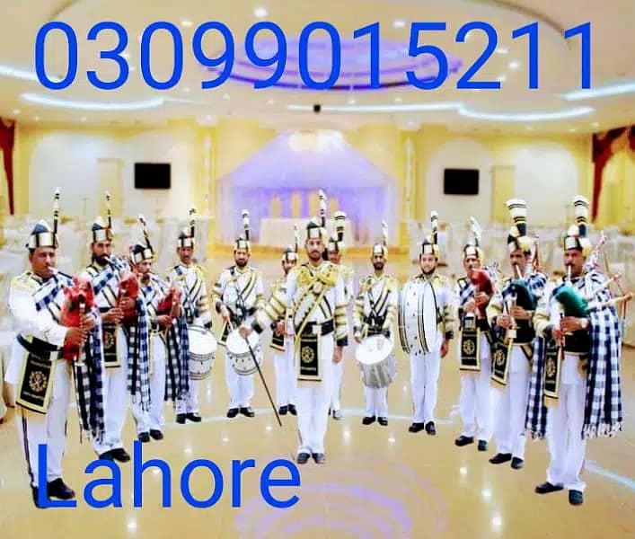 foji band baja/fauji pipe band Lahore/Dhool/ Barat/Shadi/Mehndi/Event 0