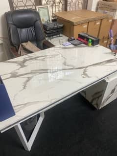 office table for sale made in good quality sheet with marble design