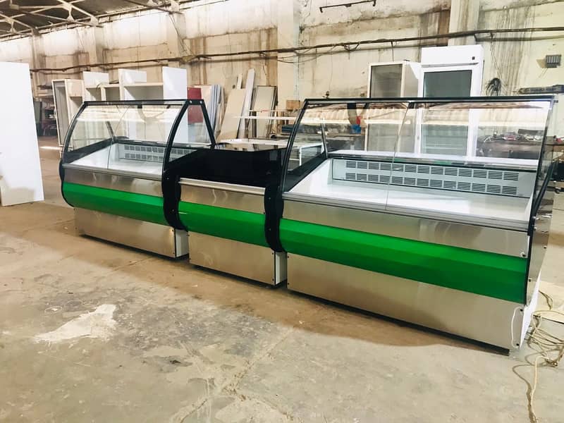 salad bar counter, visi cooler, cake chiller,meat chiller, 16