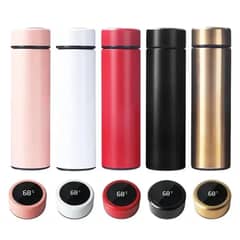 Temperature Display Vacuum Insulated Water Bottle 500ML Smart Sport B