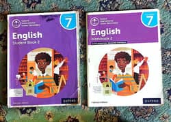 Oxford English student books with workbook for class 7