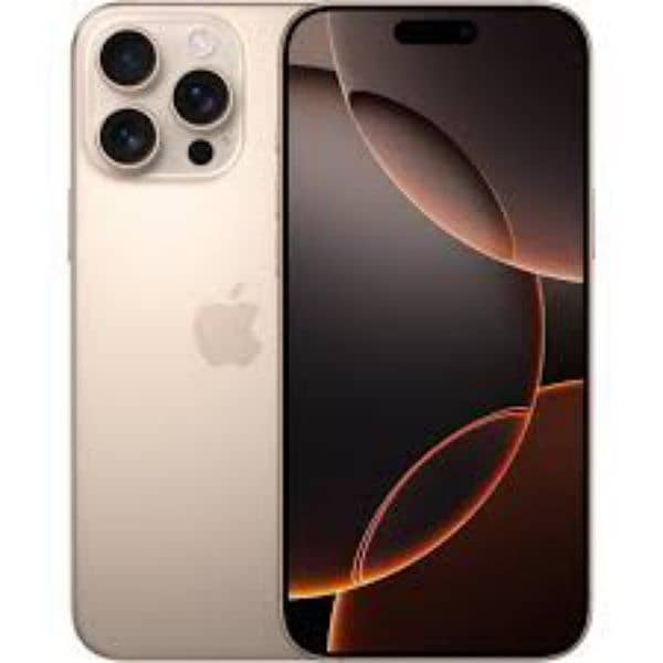 I phone 16 pro max desert titanium 256 GB for sale 0