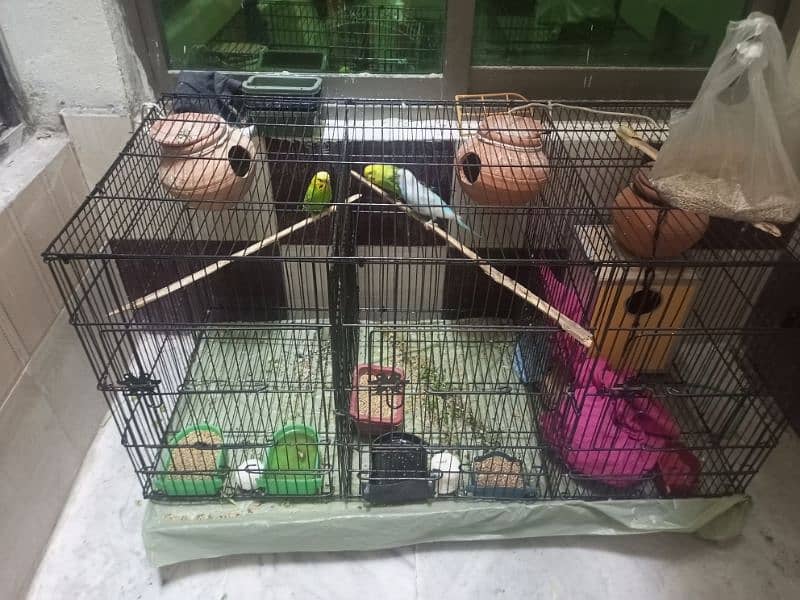 3 portion cages for sale (total 2 cages) Whatsapp no 03154227902. 1