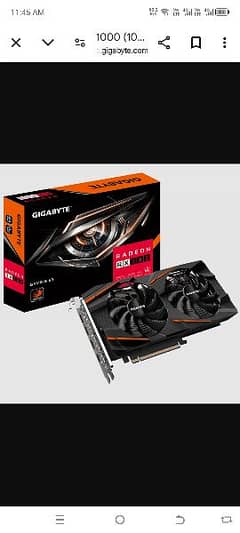 Gigabyte RGB RX 580 8gb Gaming DDR5 256Bit (03218876152)