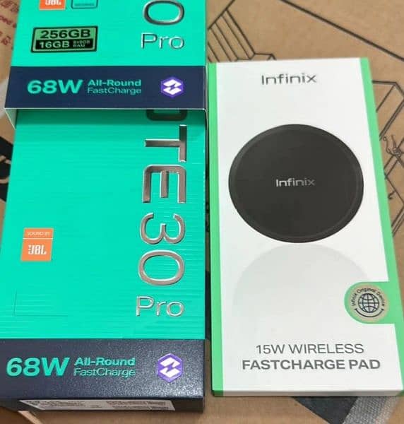 Infinix Note 30 Pro 16Gb/256Gb With Box, 68W Charger ,wireless charger 1