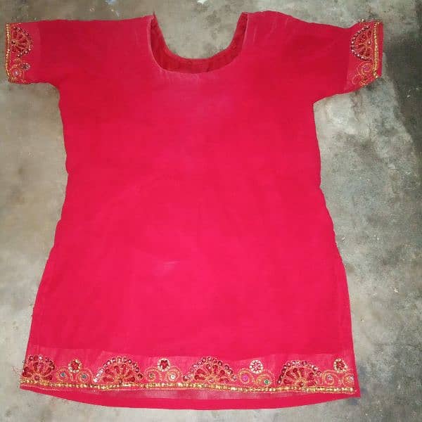 bride wedding sharara  Available for urgent sale 2