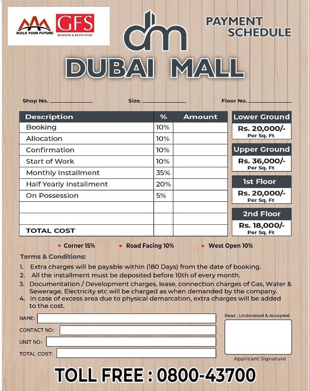 Shop For Sale In Gfs Dubai Mall North Town Phase 1 7