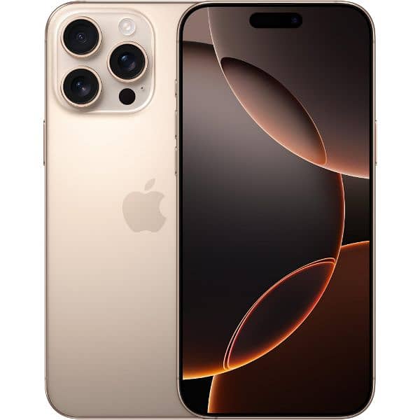 I phone 16 pro max desert titanium 256 GB 0