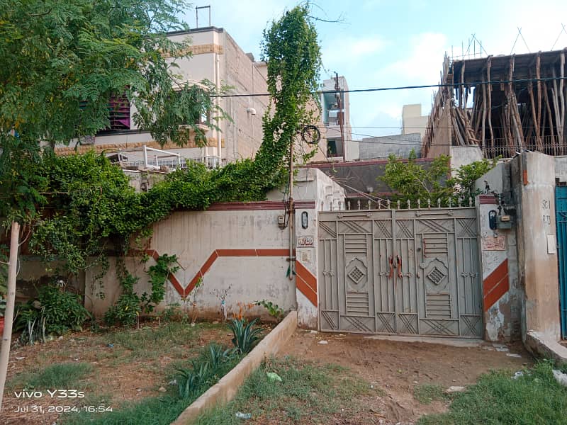 120 SQ YARDS HOUSE FOR SALE WITH EXTRA 70 SQ YARD LEAND SECTOR 5C 1 NORTH KARACHI 0