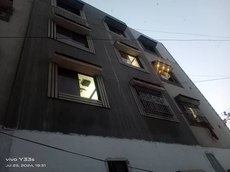 2 BED + 1 LOUNCH FLAT FOR SALE IN NEW BUILDING AZIZ CLASSIC CORNER SECTOR 5C/2 NORTH KARACHI 3