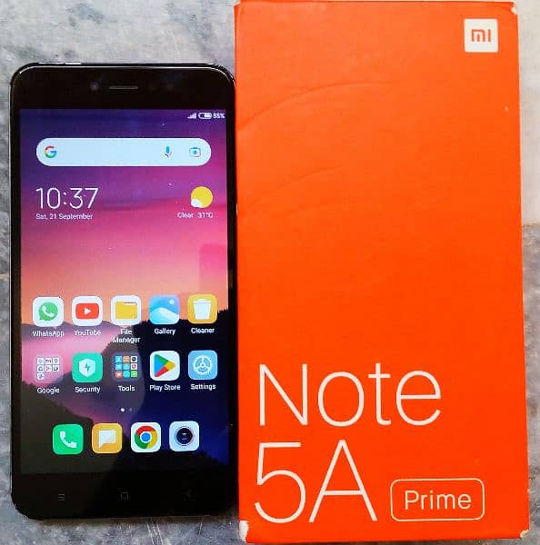 Mi redmi note 5A prime 10/10 new condition 0