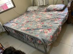 Iron Double bed with Mattress 0