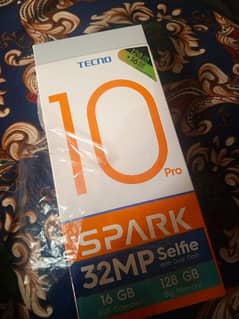 techno spark 10 pro  128 GB Rom 16 GB Ram