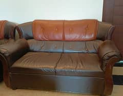 Leather sofas---4seater