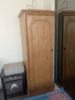 wooden wardrobe