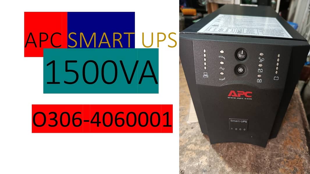 APC smart ups 1500va pure sine wave ups long backup modeL all models 0