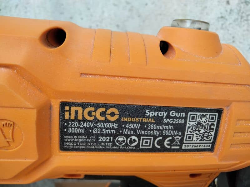 INGCO BRAND SPRAY GUN PAINT FOR SALE 0