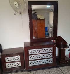 2 Side Tables & Dressing Table with Mirror