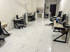 Fully Furnished Area 850 Square Feet Office Available For Rent Real Pictures in Main Boulevard Road Gulberg 3 Lahore