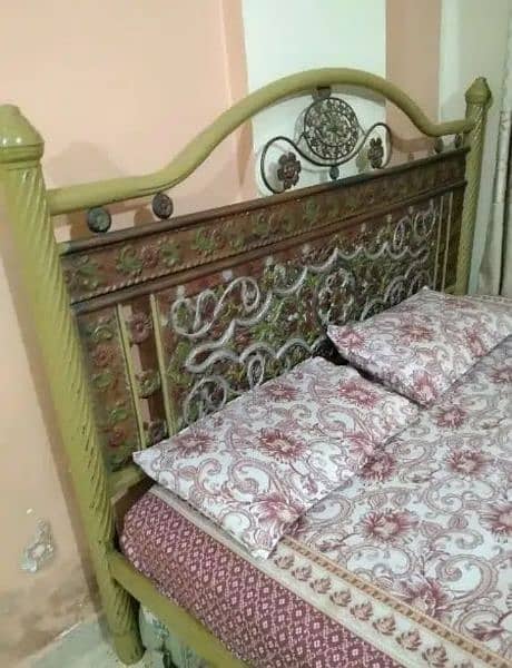 Iron Bed 6 by 6 with mattress 2