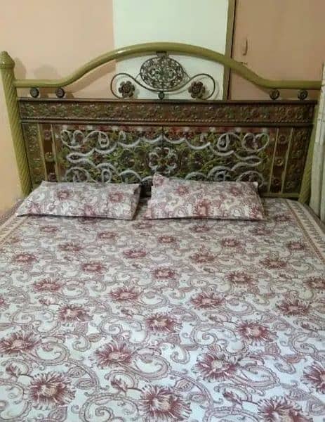 Iron Bed 6 by 6 with mattress 4