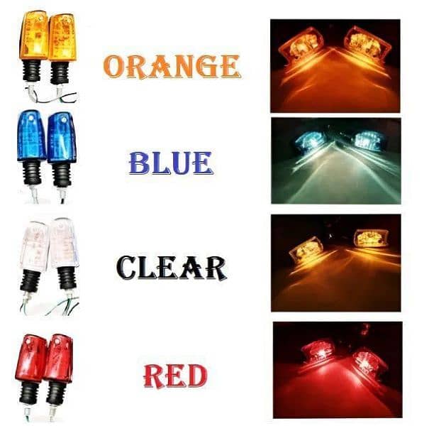 Pack of 4 Fancy Mini Indicator for All bikes 2