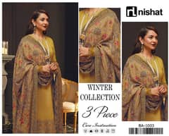 Ladies unstitched clothe Nishat winter collection