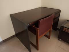 Solid Wood Study Table with Chair