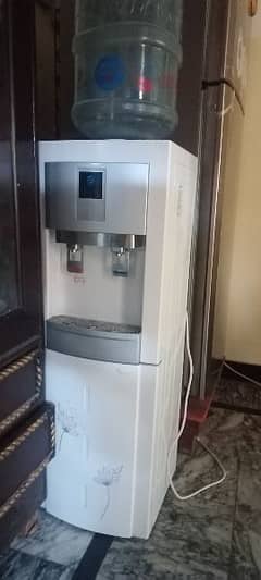 Water dispenser with refrigerator.