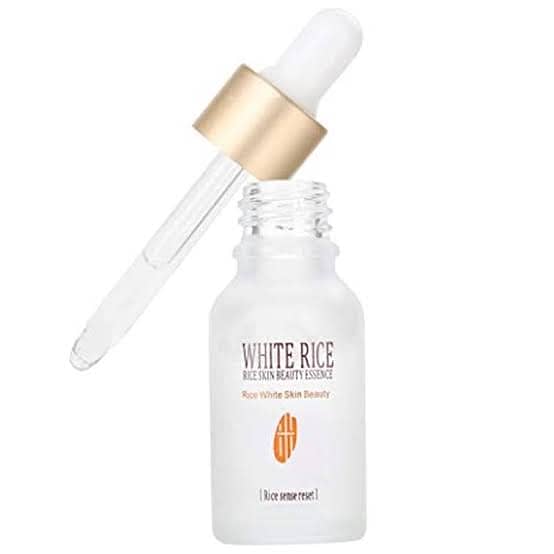 White Rice Serum for Face Whitening Fine Lines Makeup Primer Shrink P 1