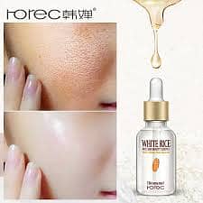 White Rice Serum for Face Whitening Fine Lines Makeup Primer Shrink P 4