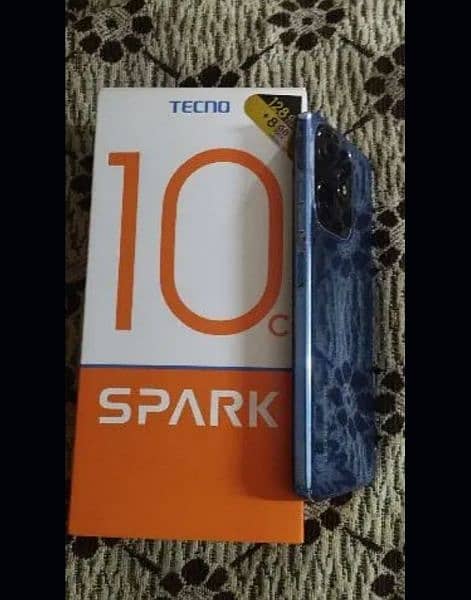 TECNO SPARK 10C (4+4/128) COMPLETE BOX  EXCHANGE POSSIBLE 4