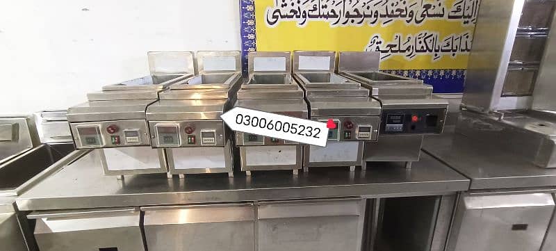 8 litter automtic gas deep fryer we hve pizza oven fast food machinery 0