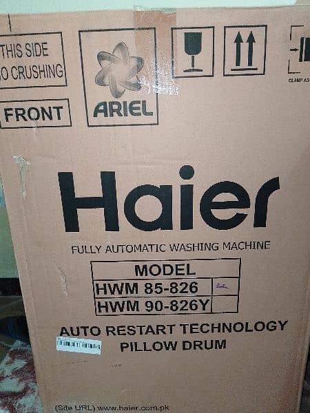 Haier 85-826 Fully Automatic Washing Machine 8.5kg Top Load One Touch 0