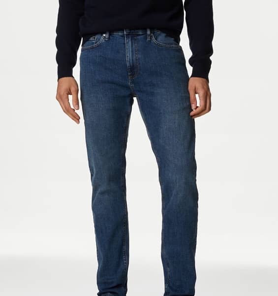 Marks and Spencer Slim Fit Stretch Jeans. 1