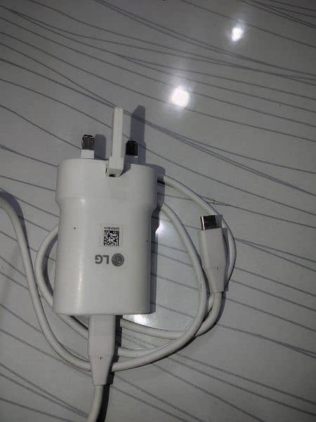 Lg v60 100% original adapter uk plug  only 1