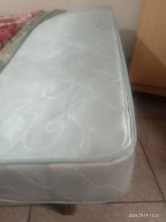 spring mattress in New condition and wooden large center table