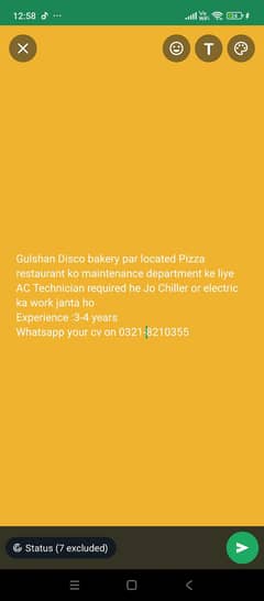 AC and Chiller  Technician