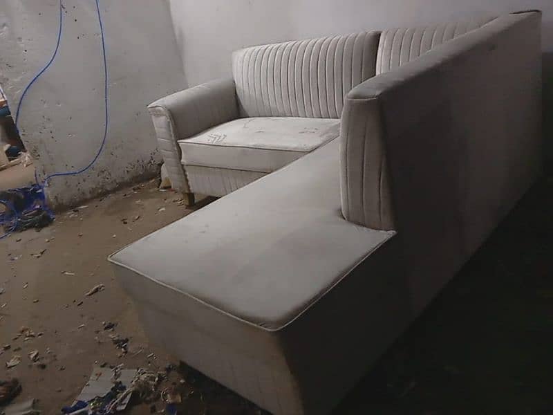 Sofa set repair and fabric change 5