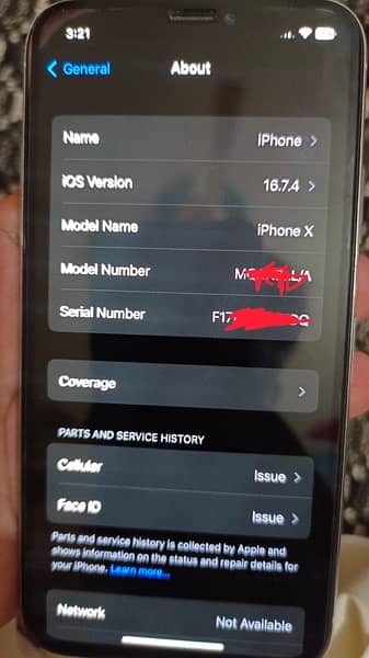 Iphone x 256gb bypass 6