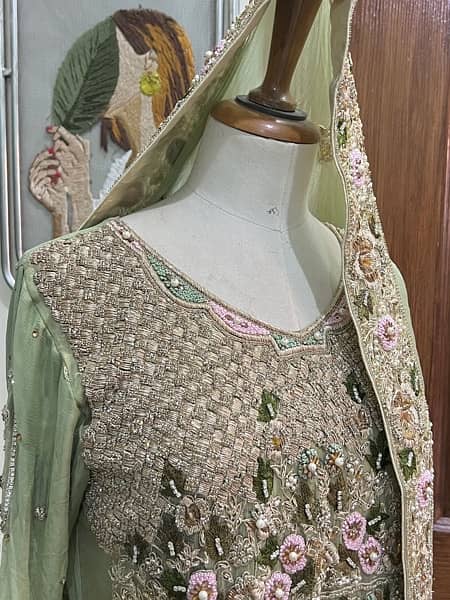 BRIDAL DRESS purana qillah with kundan complete jewelry set 3