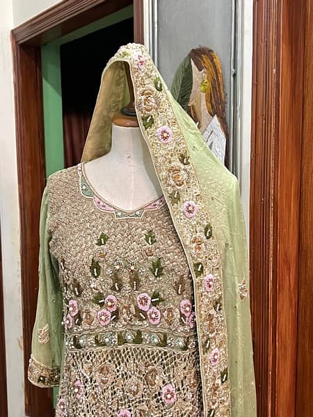 BRIDAL DRESS purana qillah with kundan complete jewelry set 8